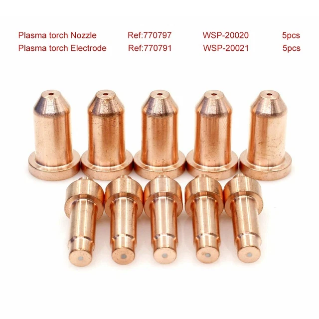Suggerimenti elettrodo al plasma 10 pz 770791 770797 durevole per Hobart 40i WSP-20021