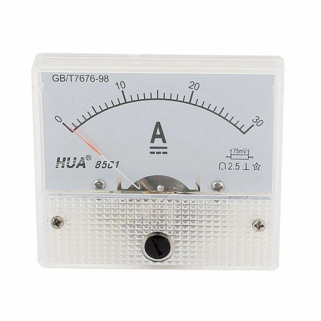 85C1 Analog Current Panel Meter DC 30A AMP Ammeter