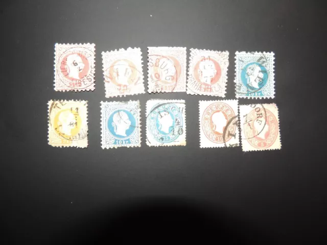 Briefmarken „10x Österreich Kaiserreich teilw. Falz wie abgebildet (5)“