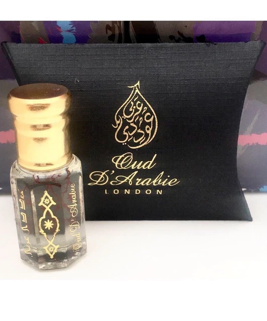 Huile Parfumée Pure HAJAR AL ASWAD Par Oud D'Arabie - 6ml - Notes Oud, Ambre, Musc - Fabriqué En France