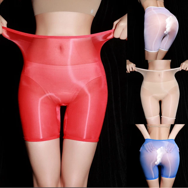 Ladies Sheer Transparent Briefs Panties Knicker Zipper Crotchless Boxer Shorts E - Foto 4