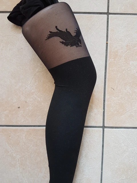 Neuf Collant Fantaisie Giulia Pari Tattoo 60 Den Noir Taille 4 = L Aigle Tights