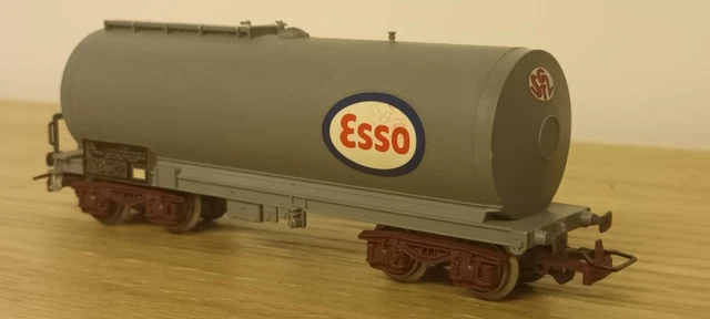 Wagon Citerne Esso Et Nettoyeur De Voies – Pocher 158 – HO 1/87 – Occasion