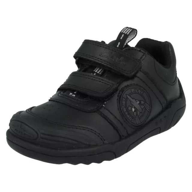 SALE CLARKS WING Smart Boys Pilot Themed Light Up School Shoes