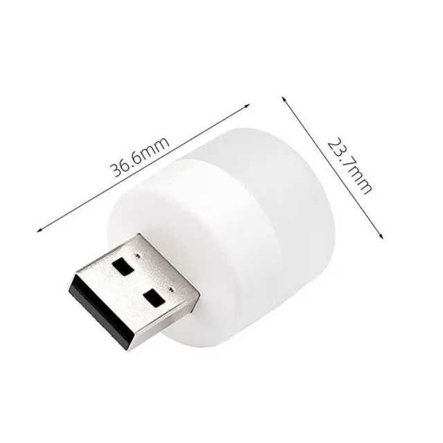 USB Plug Lamp Mini Night Light Computer Mobile Power Charging Small Book La^:^
