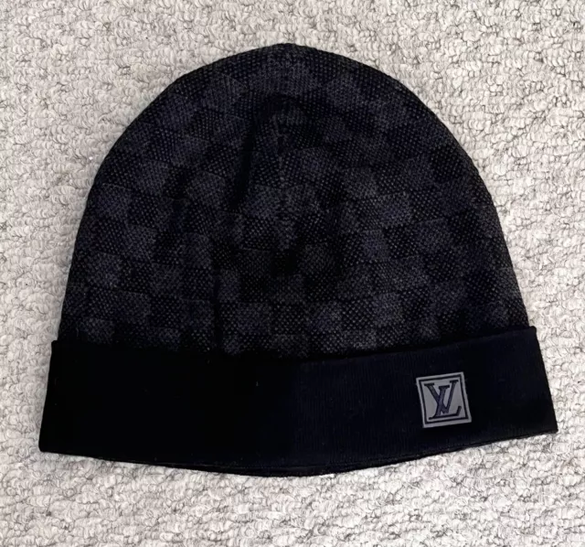 LOUIS VUITTON PETIT Damier Hat And Scarf Black (LV BEANIE AND SCARF)  £250.00 - PicClick UK