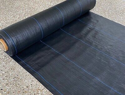 1m wide 100gsm Professional Weed Control Fabric Ground Cover Membrane + Fix Pegs
