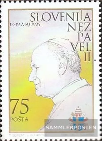 Slowenien 144 (kompl.Ausg.) postfrisch 1996 Papst Johannes Paul II.