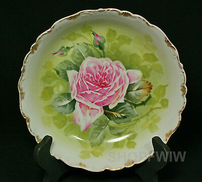 HTF Antique Limoges Bawo & Dotter Elite Works Cabbage Rose Vegetable Bowl 1800's