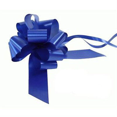 Time to Sparkle 3 Bows 7M Ribbon Wedding Car Ribbon Decoration Kit Wrapping Large Bow Royal Blue 