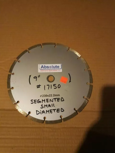 9" Segmented Diamond Blade, brick, concrete masonary and stone #17150