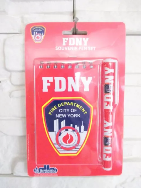 New York Feuerwehr Notizblock mit Kugelschreiber Fire Department