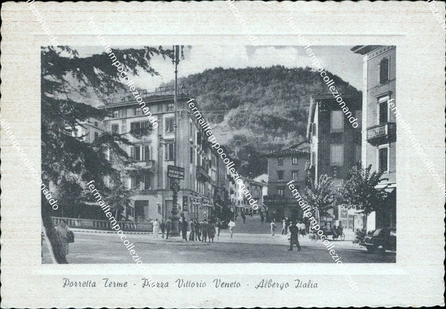 cartolina bagni della porretta bologna monumento ai caduti