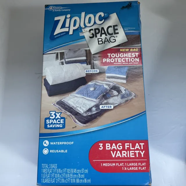 Ziploc®, Space Bag® Variety Pack 4L Flat, Ziploc® brand