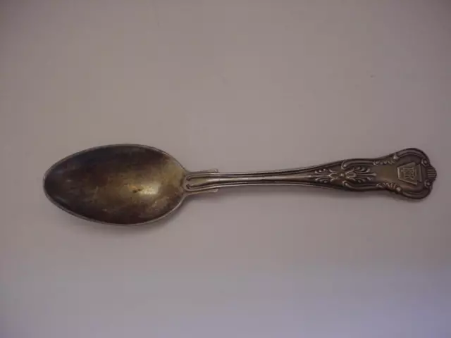 1888 KIng's pattern PRR keystone dining car teaspoon
