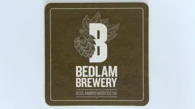 Bedlam Brewery, Lewes, UK Beer Mat Beer Coaster