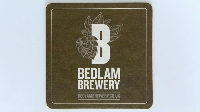 Bedlam Brewery, Lewes, UK Beer Mat Beer Coaster