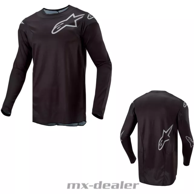 Alpinestars Racer Graphite Schwarz MX Enduro Motocross Combo Cross Hose Jersey 2