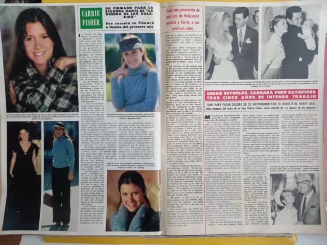 clippings carrie fisher star wars princesa leyla leia debbie reynolds  h 1745