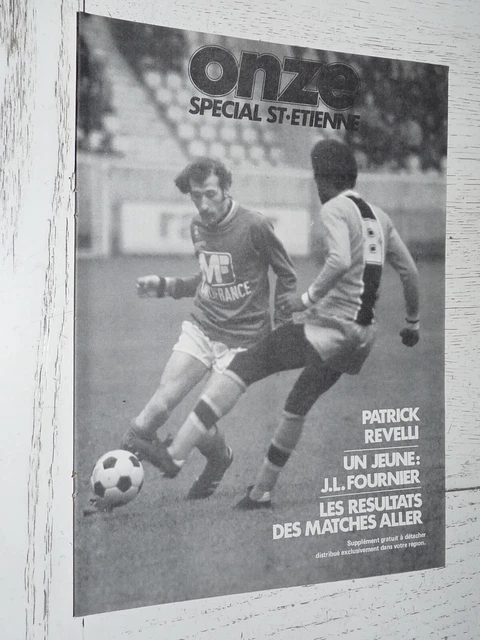Football Supplement Onze 1976 As Saint-etienne Asse Verts Larque Guy