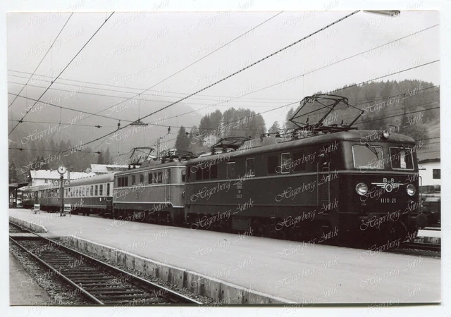 PE Foto Eisenbahn ÖBB BBÖ E-Lok Elektrolok 1110.20 am 17.5.1977 (A425)