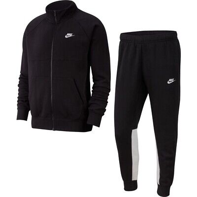 Nike Tuta Sportswear CE Tracksuit, Uomo -  010 (Nero/Bianco)