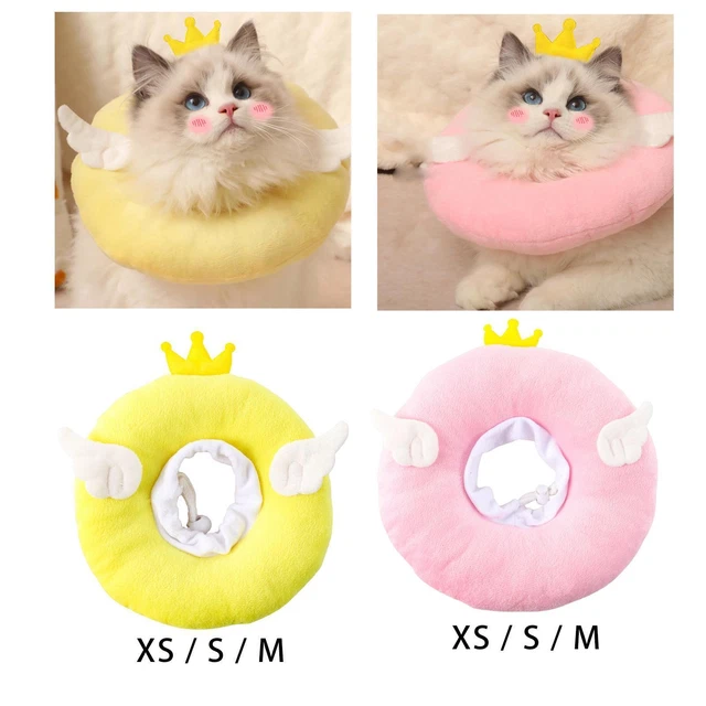 Collier de chat mignon après la chirurgie protecteur collier élisabéthain