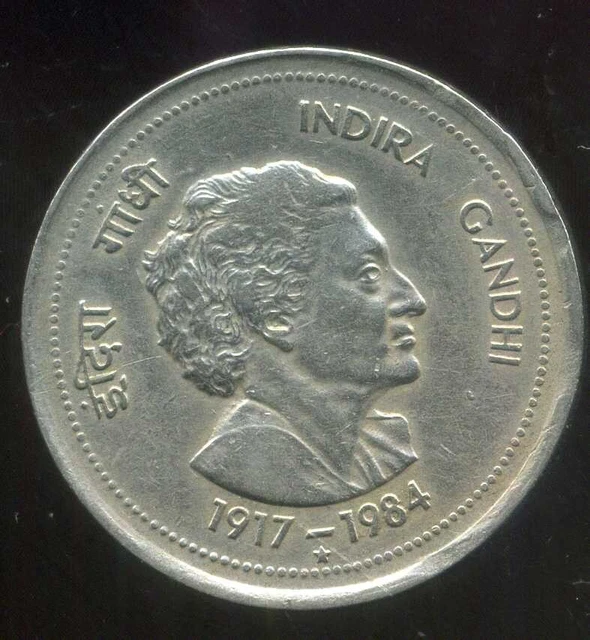 INDE 50  paise 1985  ( indira GANDHI )