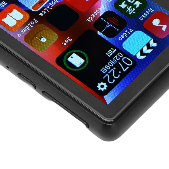 (Noir)Lecteur MP3 4 Go 5.0 Lecteur De Musique à écran Tactile