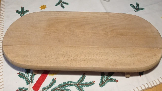 altes Stollenbrett, Schneidbrett, massiv Holz, 45x20cm gebraucht