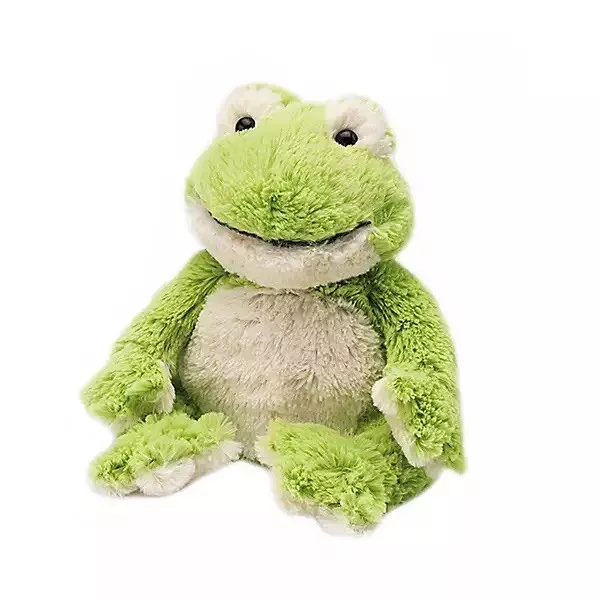 Warmies Microwavable Heatable Green Frog Soft Lavender Scented Plush Toy NEW