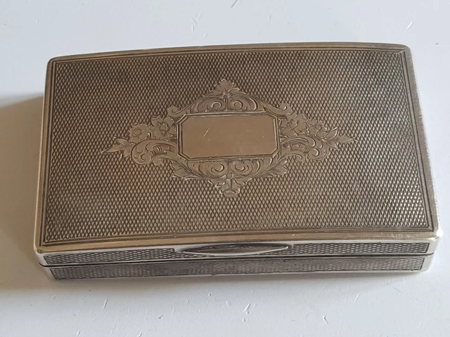Boîte à Tabac Ancienne En Argent Sterling Gorham - Style Victorien Avec Monogramme