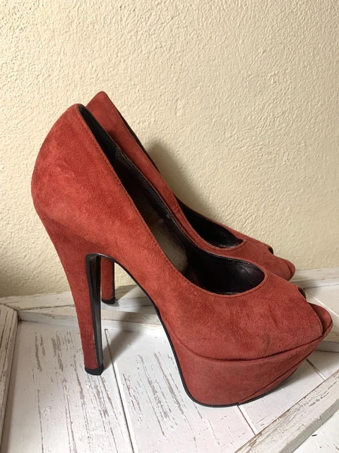 SCARPE D COLLET ROSSO Primadonna Spuntate Pumps Camoscio EUR 20