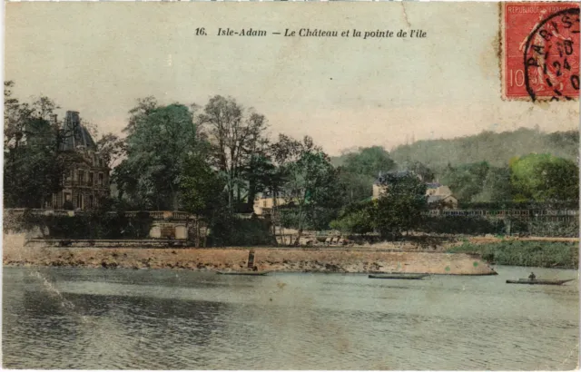 CPA L'Isle Adam Le Chateau et la pointe de l'Ile (1317502)