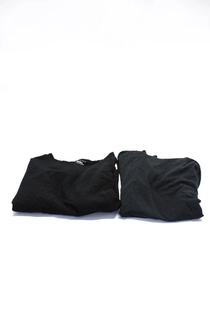 Majestic Paris J Crew Womens Black Crew Neck Pullover Sweater Size 5 XXL Lot 2