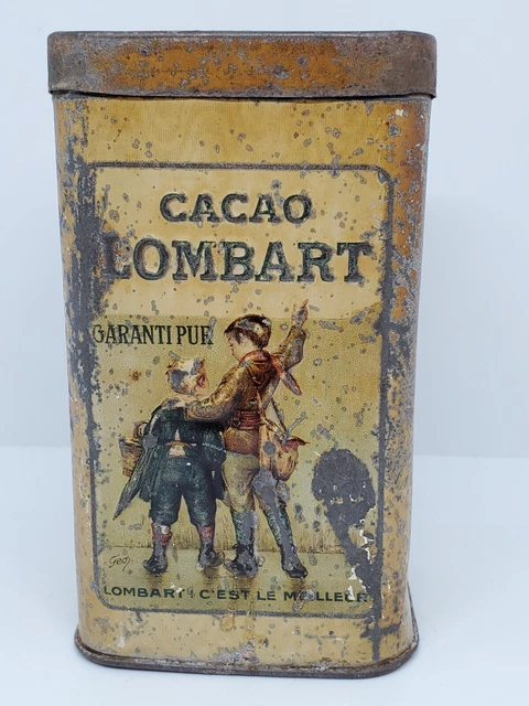 ANCIENNE BOITE MÉTAL fer KLG orange Bougies garage vintage automobilia