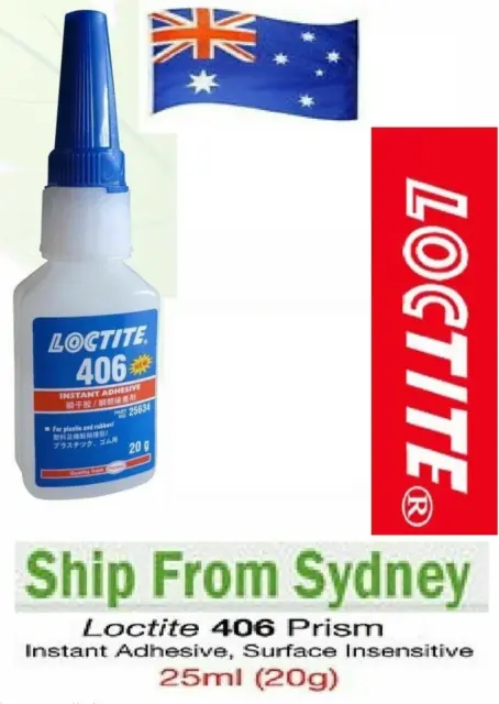 LOCTITE® 406 20g (25ml) Fast Curing Instant Adhesive Industrial Super Glue OZ A1