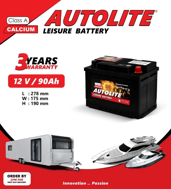 90AH 12V LEISURE Battery For Caravan Campervan Motorhome EUR 80,36