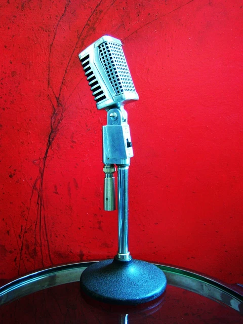 VINTAGE 1960'S AMD 38-503 Dynamic microphone Hi Z w adapter Calrad