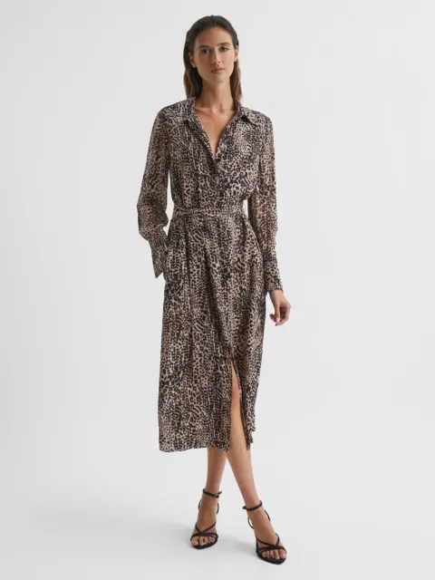 Reiss animal print dress hotsell