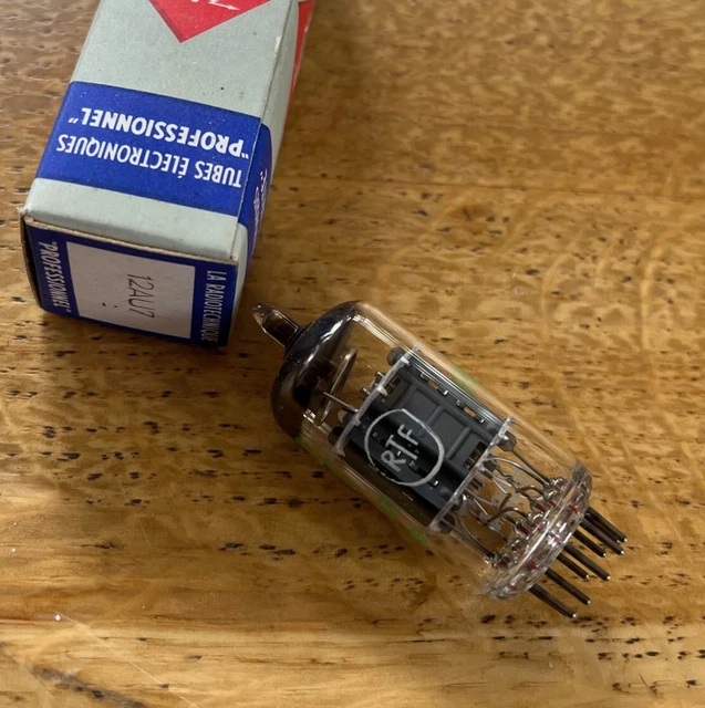 12AU7 RT LA RADIOTECHNIQUE ECC82 E82CC CV491 B329 ECC802S VALVOLA AUDIO Nos Nib 13d8 M8136 6189 6067 7489