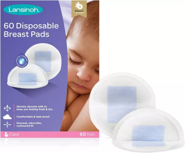 Lansinoh Disposable Breast Pads for nursing breastfeeding mothers, essential for