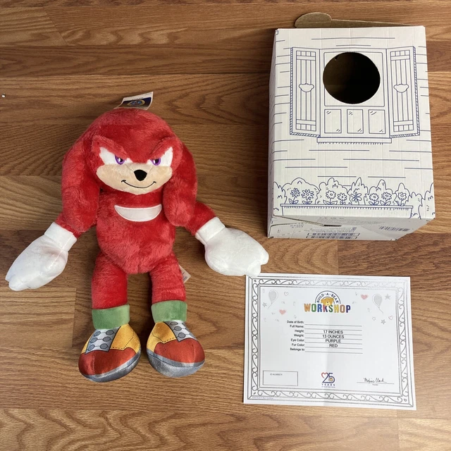SONIC THE HEDGEHOG Knuckles Build a Bear Online Exclusive