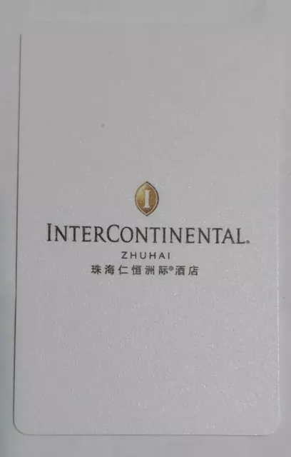 hotel key card intercontinental  china zhuhai