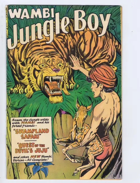 Wambi Jungle Boy #9 Fiction House 1950