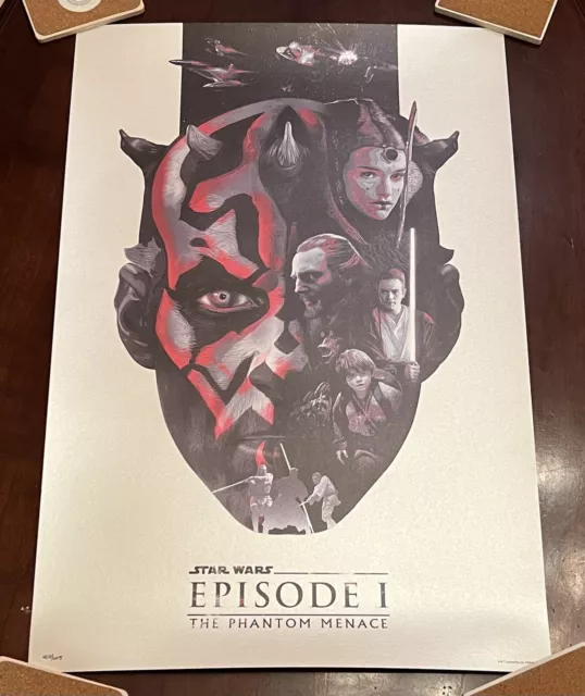 Star Wars Prequel The Phamtom Menace poster Devin Schoeffler Darth Maul /615