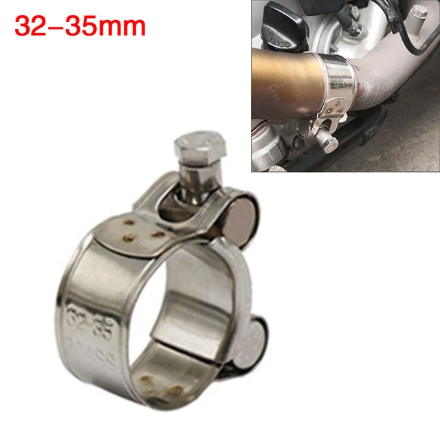 1 pz morsetto tubo di scarico moto 35 mm marmitta acciaio inox pinza fissa