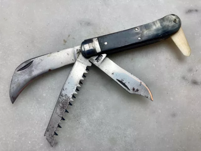 Ancien Couteau "Adour" Serpette Greffoir Scie Vintage French Knife