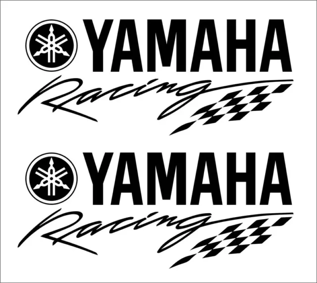 (2) Yamaha Racing logo decals stickers motorcycle fairing fuel tank PICK COLOR