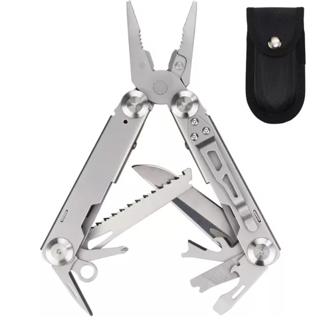 14 in 1 Multi Tool Pliers Outdoor Survival Camping Compact Folding Pocket Knife